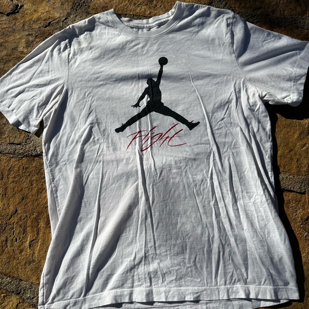 Jordan Flight White Tshirt Men’s Size Large